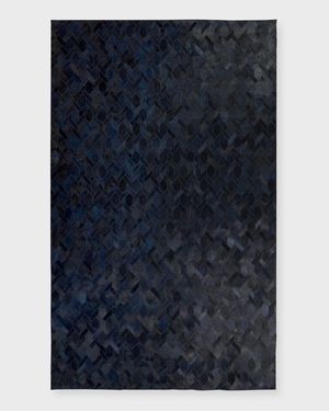 Crescent Hair on Hide Rug, 5' x 8'