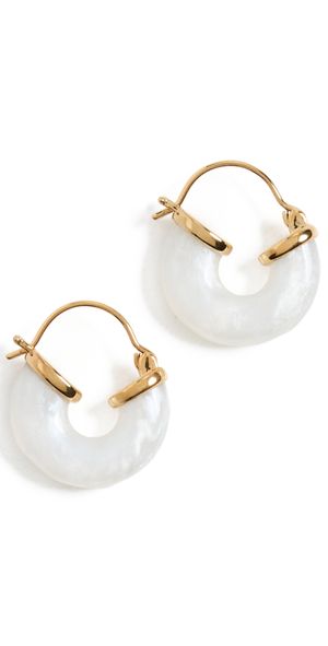 Anni Lu Petit Swell Hoops Gold One Size