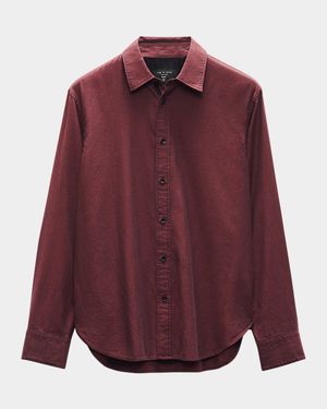 Men's Zigzag Dobby Sport Shirt