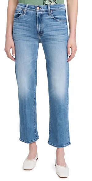 MOTHER The Mid Rise Rambler Zip Ankle Jeans Out of the Blue 32