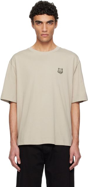 Maison Kitsuné Off-White Bold Fox Head Patch Oversize T-shirt