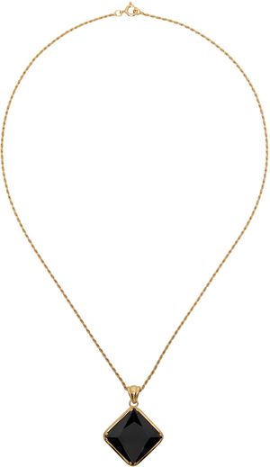 Ernest W. Baker Gold Stone Necklace