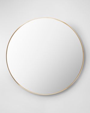 Aranya 36" Round Wall Mirror, Gold