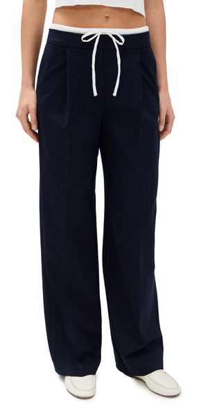 Lioness Essential Pants Navy Pinstripe S