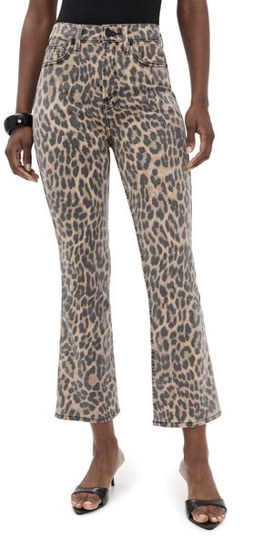 Good American Good Standard Kick Flare Leopard Jeans Lucky Leopard001 2
