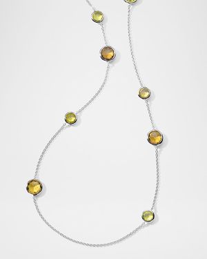 Lollipop Girasole Multi-Stone Station Necklace in Sterling Silver