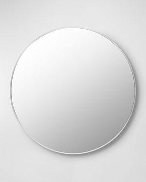 Aranya 36" Round Wall Mirror, White