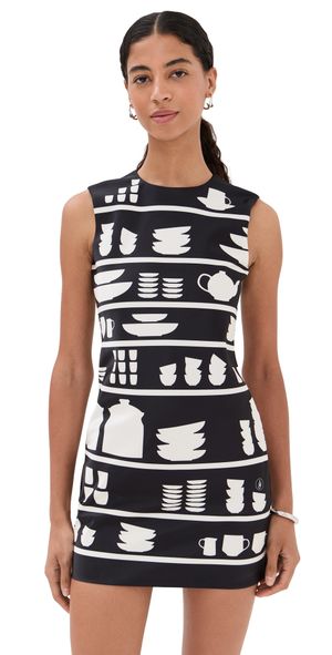 JW Anderson Mini Shift Dress Black/White 4