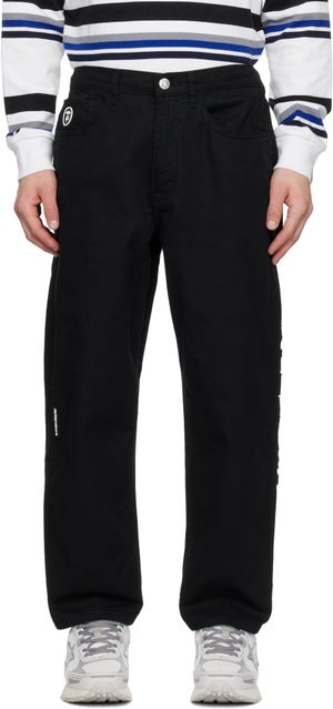 AAPE by A Bathing Ape Black 'AAPE NOW' Jeans