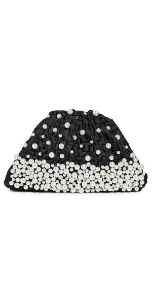 Maria La Rosa Pearl Mini Game Bag Black One Size