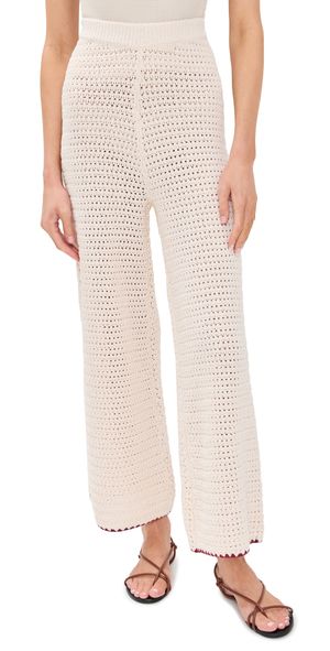 VRG GRL Stella Crochet Pants Cream L