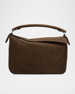 Puzzle Small Top-Handle Bag in Smooth Leather