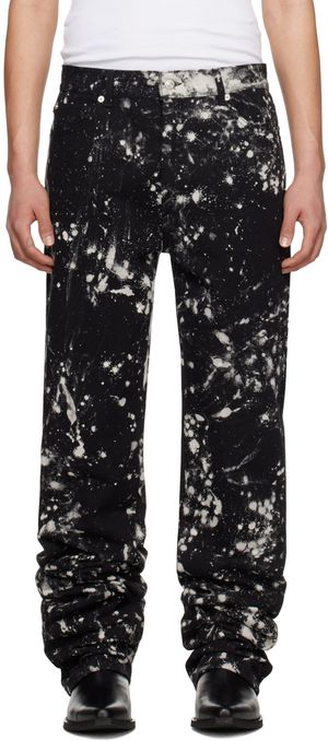 LU’U DAN Jean long droit noir