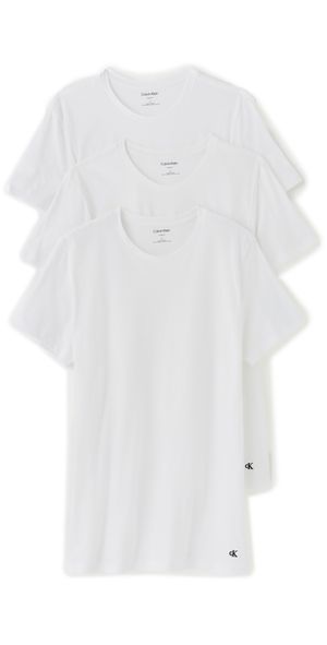 Calvin Klein Underwear Cotton Classic 3-Pack Crewneck T-Shirt White L