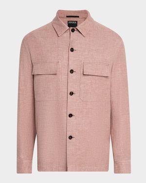 Men's Melange Overshirt