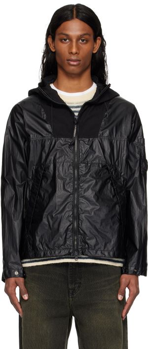 C.P. Company Blouson noir en CS II à capuche et à lentille