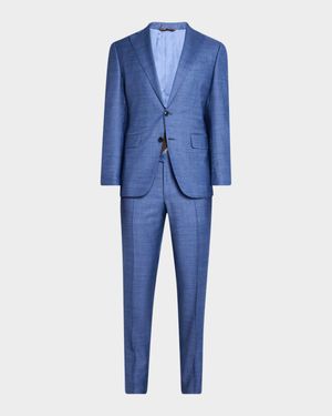 Men's Textured Solid Suit