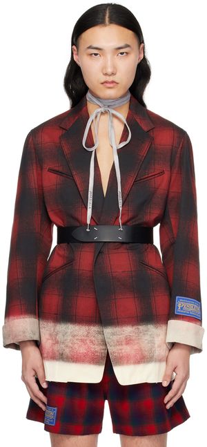 Maison Margiela Red Contrast Blazer