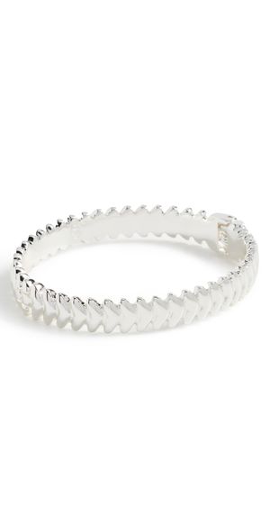 Ettika Metal Moderna Bangle Silver One Size
