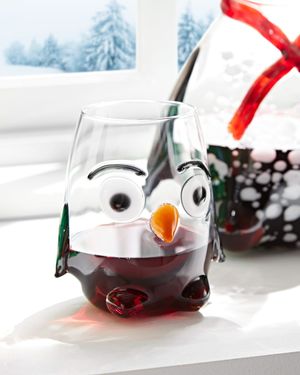 Penguin Stemless Wine Glass
