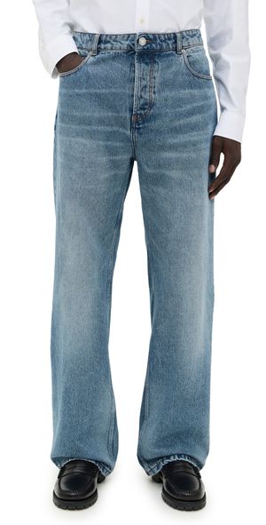 AMI Large Fit Jeans Used Blue/480 33