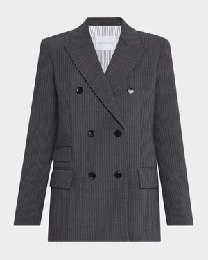 Billiet Pinstripe Double-Breasted Blazer