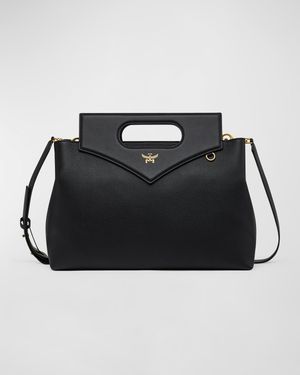 Milla Diamond Leather Tote Bag