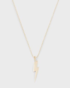 14k Pure Lightning Bolt Necklace