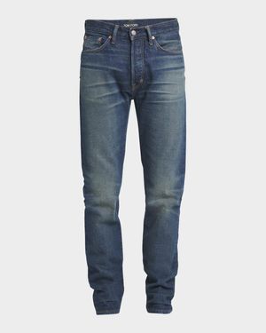 Men's Selvedge Denim Slim-Leg Jeans