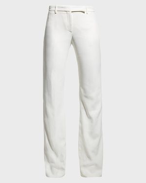 Leaf Crepe Classic Suiting Pants