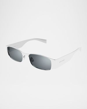 Rectangular Metal Sunglasses