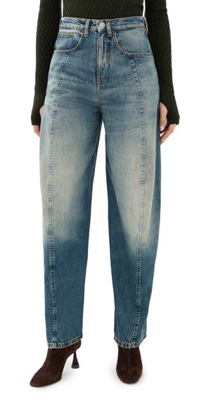 Victoria Beckham Curved Leg Jeans Classic Blue Wash 29