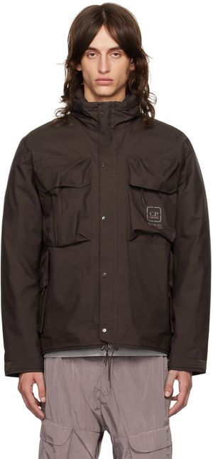 C.P. Company Brown GORE-TEX INFINIUM™ Utility Down Jacket