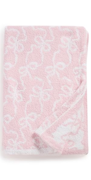 LoveShackFancy Teddy Bow Blanket Pastry Pink One Size