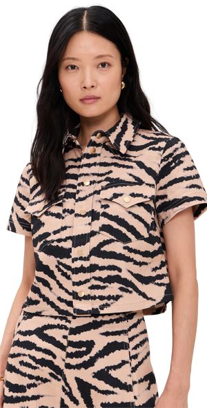 Cara Cara Paro Top Zebra Blush M