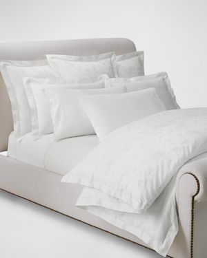 Bethany Jacquard Organic Cotton Queen Fitted Sheet