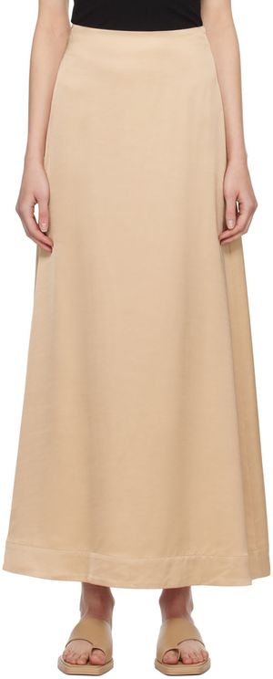 Esse Studios Jupe longue Gilded beige