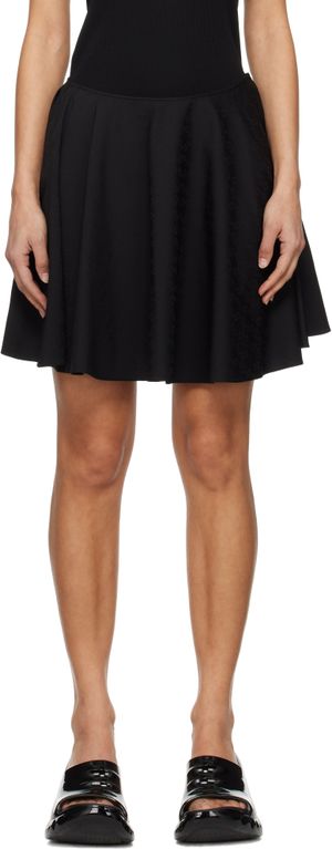 Givenchy Black Jacquard Miniskirt