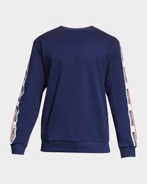 Men's Logo-Tape Crew Sweatshirt