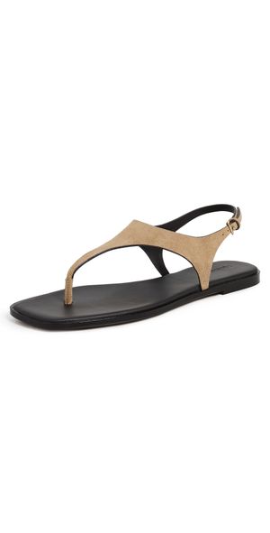 Madewell The Kira Covered Thong Sandal Tawny Khaki 5