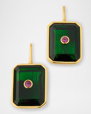 Tile Earrings in Forest