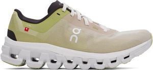 On Green & Beige Cloudflow 4 Sneakers