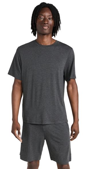 Eberjey Henry Modal Short PJ Set Charcoal Heather XS