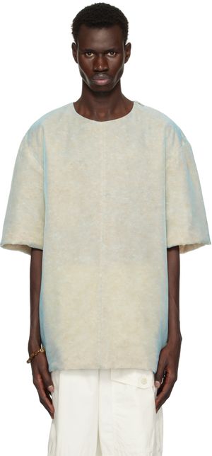 Dries Van Noten Haut bleu en organza