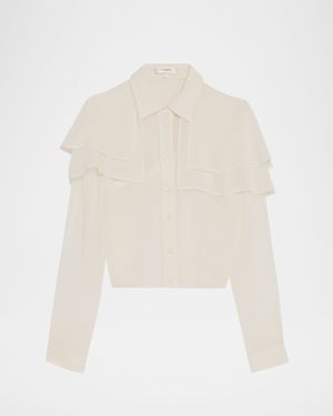 The Silk Cape Blouse