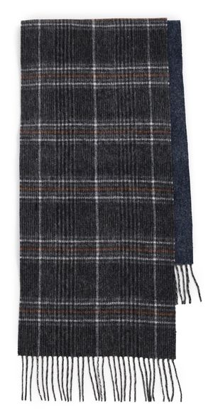 Barbour Barbour Marsden Reversible Scarf Grey/Navy One Size