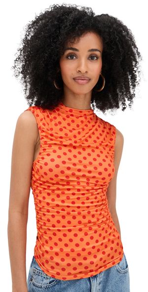 Miaou Cam Top Red Polka Dot XL