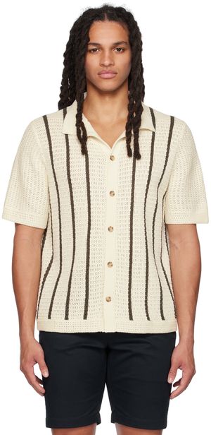 Vince Off-White Striped Shirt