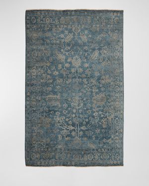 Magnolia Hand-Knotted Rug, 6' x 9'