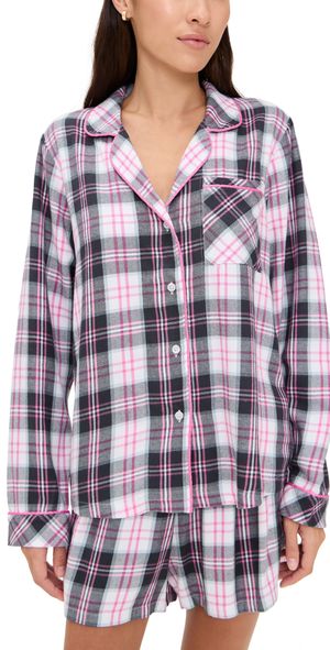 Stripe & Stare Ecovero Pajama Top No Grey Days XS